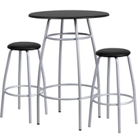 Flash Furniture Bar Height Table Set with Padded Stools-Bar Table and Stool Set
