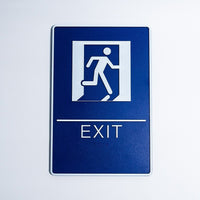 Futech WS009  "Exit" Sign-Size: 5.75" W x 8.75"L