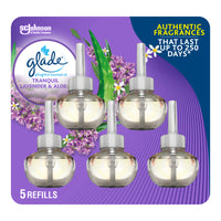 Glade PlugIns Scented Oil Air Freshener Refill - Tranquil Lavender & Aloe - 5 Pack-Decorate the air with our Glade Plug In air freshener