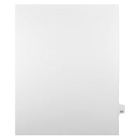 Mark Maker Legal Exhibit Index Tab White Single Tabs, 1/25th Cut, Letter Size, No Holes, Number 121, 25 Pack-White Single Tabs, 1/25th Cut