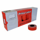 Eddie's Motex MX5500 Plus 1 Line 8 Ch Permanent Labels - Red - 25 Pack-MX 5500 Plus Removable Labels