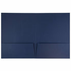 JAM Paper 2 Pocket Linen Folders, Navy Blue, 25/PK-Capacity: 200 sheets