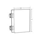 Azar Two-Sided Acrylic Sign Holder With Suction Cup Grippers, 8.5" x 11", 10 Pack (106688)-Clear Acrylic