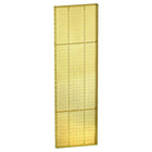 Azar Displays 44" x 13.5" Pegboard 1-Sided Wall Panel, Translucent Yellow, 2 Pack-For use with flat surface