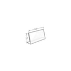 Azar Displays Horizontal L-Shape Sign Holder, 5.5"W x 3.5"H, 10 Pack (112759)-Made from acrylic