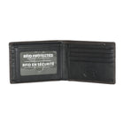 Roots Slimfold Wallet with Removable ID - Chocolate & Black-2 Slot Pockets