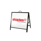 Futech Aframe007 Metal A-Frame Sidewalk Sign Holder, insert size 24"W x 18"H, Black-Frame size: 24"W x 18"H, 
Total height including handle: 22"H