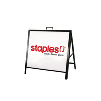 Futech Aframe007 Metal A-Frame Sidewalk Sign Holder, insert size 24"W x 18"H, Black-Frame size: 24"W x 18"H, 
Total height including handle: 22"H