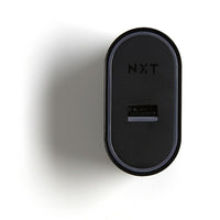 NXT Technologies Universal 1 USB Port Phone Charger - Black-Wall charger with folding AC plug for portability