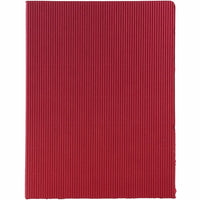 JAM Paper Corrugated Fluted Folders, Red, 12 Pack (87500g)-Size: 9" x 12"