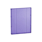 Azar Displays 20" x 16" Pegboard 1-Sided Wall Panel, Translucent Purple, 2 Pack-For use with flat surface