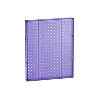 Azar Displays 20" x 16" Pegboard 1-Sided Wall Panel, Translucent Purple, 2 Pack-For use with flat surface