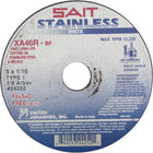 United Abrasives Cut-Off Wheel Contaminant-Free Za46R, 15" x 1/16", 7/8" Arbor, Type 1, Aluminum Oxide, 12200 Rpm - 36 Pack-Abrasive Material: Aluminum Oxide