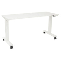 Proline 6' Pneumatic Height Adjustable Table, White-6' wide