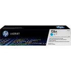 HP 126A (CE311A) Cyan Original LaserJet Toner Cartridge-Standard toner cartridge yields up to 1000 pages