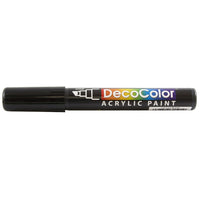 JAM Paper Marvy Uchida Acrylic Paint Marker - Chisel Tip - Black-Ink is water based Acrylic Paint and goes on smooth. These versatile Paint Markers can be used to brighten up any surface or project!