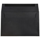 JAM Paper A9 Invitation Envelopes, 5.75 x 8.75, Black Linen Recycled, 250 Pack (900906807H)-Blank interior for personalized message