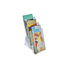 Azar Displays 3-Tier Tri-Fold Size Modular Brochure Holder For Counter, 2 Pack (252303)-Use on counter top for printed material
