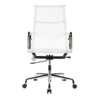 Nicer Furniture Modern High Back Mesh Chair - White-Knee-tilt mechanism to lock while tilt. Tilt Tension adjustment Knob