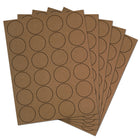 JAM Paper Circle Round Label Sticker Seals - 1-2/3" Diameter - Brown Kraft - 120 Pack -Size: Medium, 1 2/3 Inch Diameter, Perfect size for sealing envelopes and labeling anything to keep you organized