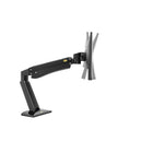 North Bayou 27"-40" Gas Strut Monitor Desktop Mount - Black (F45-B)-Rotation: 360-degrees, Swivel: 180-degrees, Tilt: +12-degrees / - 12-degrees
