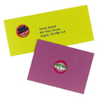 Avery High-Visibility ID Labels, Round, Matte White, Laser/Inkjet, 1-1/2" Diameter - 400 Pack-Ideal for announcements, priority messages, addressing, identification/warning labels, and more