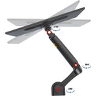 North Bayou Gas Strut Monitor Desktop Mount - 17"-27" - Black (H80)-Support load from 4.4 to 19.8 lbs (2-9 kg)