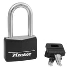 Master Lock 40mm Wide Covered Aluminum Padlock with Extended Shackle-Padlock