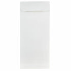 JAM Paper #10 Policy Business Strathmore Envelopes - 4.125" x 9.5" - Bright White Wove - 50 Pack-Colour: Bright White