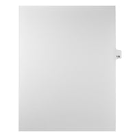 Mark Maker Legal Tabs - Letter Size - White - 1/25th cut - 25 tabs per package - 5 packages Pack - Number 135-White Single Tabs