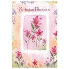Rosedale 5-1/2" x 8" Birthday Blessings Greeting Cards And Envelopes, 12 Pack (15810)-Printed on premium uncoated card stock