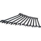 Gray Tools 11 Piece 12 Point Metric, Black Finish, Combination Wrench Set, 10mm-22mm-Contains Sizes: 10, 11, 12, 13, 14, 15, 16, 17, 19, 20, 22mm.