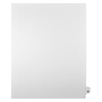 Mark Maker Legal Tabs - Letter Size - White - 1/25th cut - 25 tabs per package - 5 packages Pack - Number 49-White Single Tabs