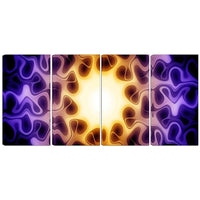 Designart Light Shine Through 4-Panel Modern Canvas Art Print, (PT3042-271)-Print