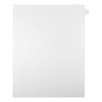 Mark Maker Legal Exhibit Index Tab White Single Tabs, 1/15th Cut, Letter Size, No Holes, Number 1, 25 Pack-White Single Tabs, 1/15th Cut