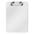 Westcott Letter Size Clear Plastic Clipboard with Pen Holder-Fits standard letter size paper