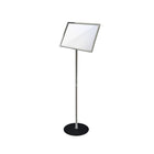 FuTECH Slanted Chrome Frame Sign Holder - 16"W x 12"H - Chrome-Sign Holders