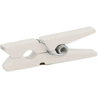 JAM Paper Wood Clothing Pin Clips, Medium, 1 1/8, White, 2 Packs of 50, 100 Total (2230719109a)-5