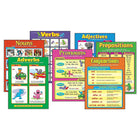 TREND enterprises, Inc. Seven Parts of Speech Learning Charts Combo Pack, 7 Pack-Ages 7 - 11 and grades 2nd - 5th