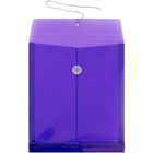 JAM Paper Plastic Envelopes, Button String Tie Closure, Letter Open End, 9.75 x 11.75, Lilac Purple Poly, 12 Pack (118b1lilac)-Size: 9-3/4" x 11-3/4"