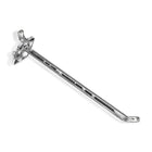 Azar Displays 6" x 0.287" Plastic Pegboard Hooks, Clear, 50 Pack-Used for pegboard and slatwall