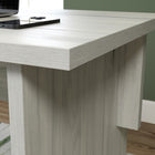 Sauder 52"W Porto Palma Desk - Haze Acacia-Open shelf for additional storage.