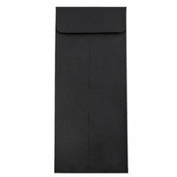 JAM Paper #11 Policy Business Envelopes - 4.5" x 10.375" - Black Linen - 25 Pack-Colour: Black Linen