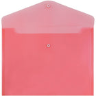 JAM Paper Plastic Envelopes with Snap Closure, Letter Booklet, 9.75 x 13, Red Poly, 12 Pack (218S0RE)-Size: 9 1/4" x 13" (letter)