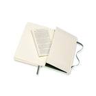Moleskine Classic Pocket Notebook – 3.5" x 5.5" – Ruled – 96 Sheets – Myrtle Green – Soft Cover (629148)-High Quality Ivory Colored Acid Free Paper