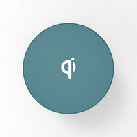 Basic Tech BT10CPTL 10W Qi Charging Pad - Teal-Anti Slip Mat Design