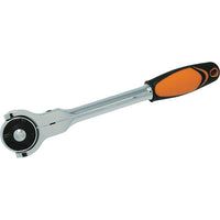 Dynamic Tools 1/4" Drive Swivel Head 72 Tooth Ratchet, Chrome Finish Comfort Handle, 6" Long-1/4" Drive