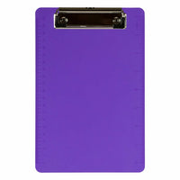 JAM Paper Small Plastic Memo Clipboard - 6" W x 9" H - Purple - 12 Pack-Color: Purple. Be stylish and organized with colorful clipboards.