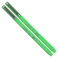 Marvy Uchida Fine-Tip Neon Felt-Tip Pen – Neon Green – 2 Pack-Colour: Neon Green
