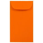 JAM Paper #6 Coin Envelopes, 3 3/8 x 6, Brite Hue Orange Recycled, 100 Pack-Coin Envelopes